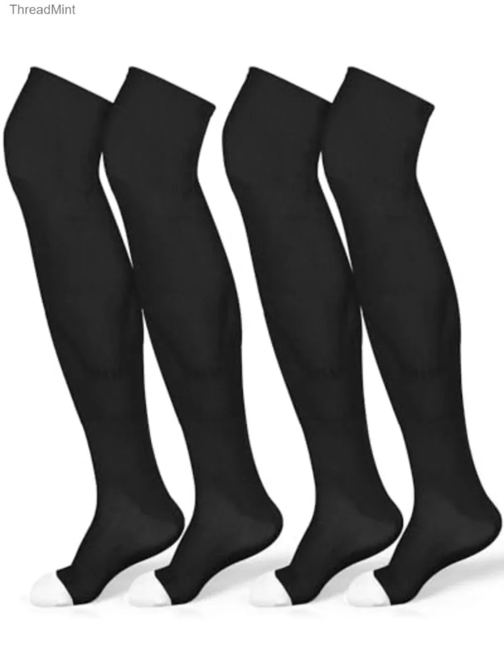 Over Knee Athletic Socks 2 Pairs Baseball Softball Football